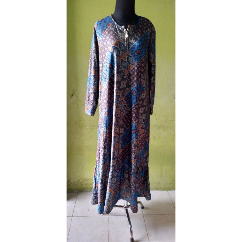 gamis naff jumbo bahan suede