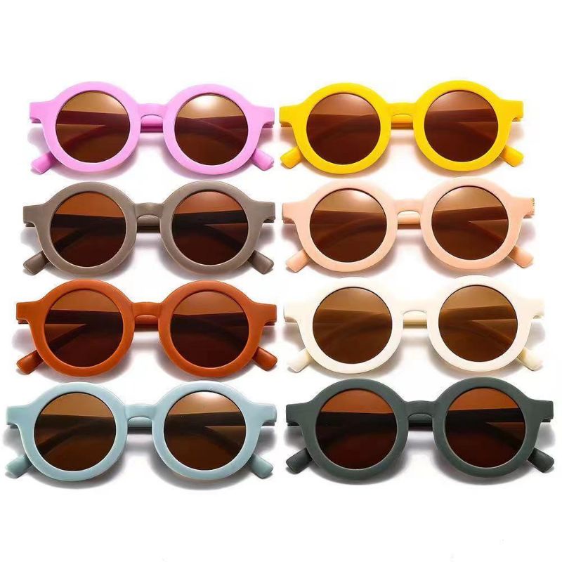 Kacamata Bulat Import Anak Anti UV Unisex Trend Fashion / Kacamata Sunglasses