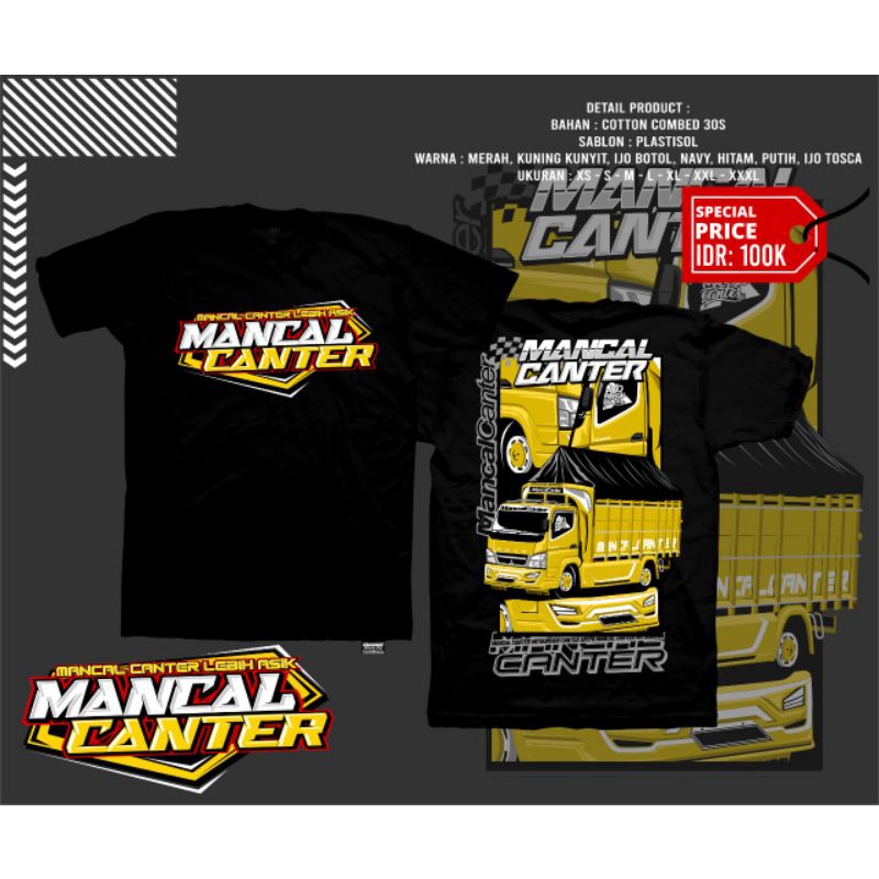 KAOS TRUCK ANAK MANCAL CANTER FREE STIKER || KAOS ANAK TRUCK MANCAL CANTER FREE STIKER || KAOS TRUCK