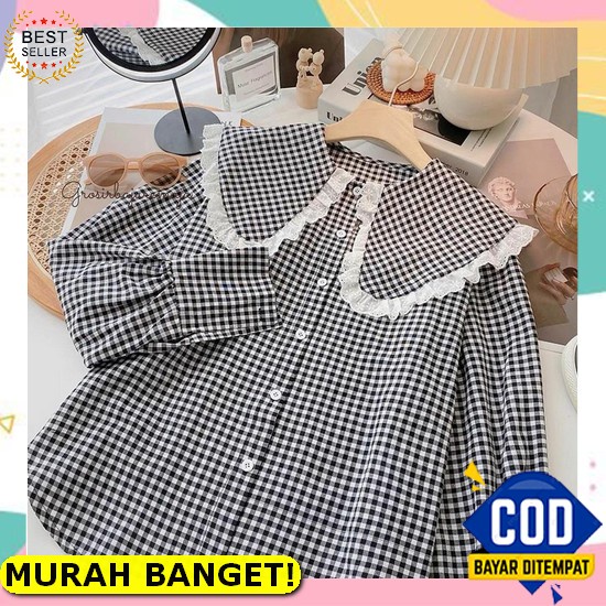 Blouse Cotton Rayon Zara Import Premium Harian Tebal Halus Wanita Busui Kekinian Terbaru 2022 Jumbo 