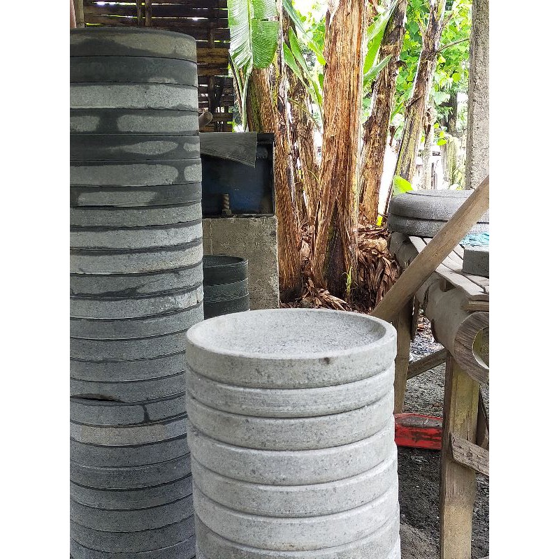 COBEK BATU ASLI 18 CM FREE ULEKAN/ 100% BATU ASLI / COBEK BUBUT / LAYAH BATU BUBUT TERMURAH