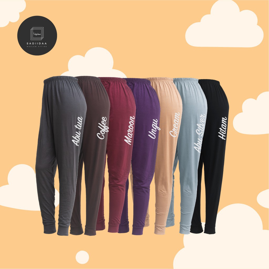 INNER PANTS Celamis RIB Lingkar Kaki Legging Gamis Outfit Hijab Daleman Gamis