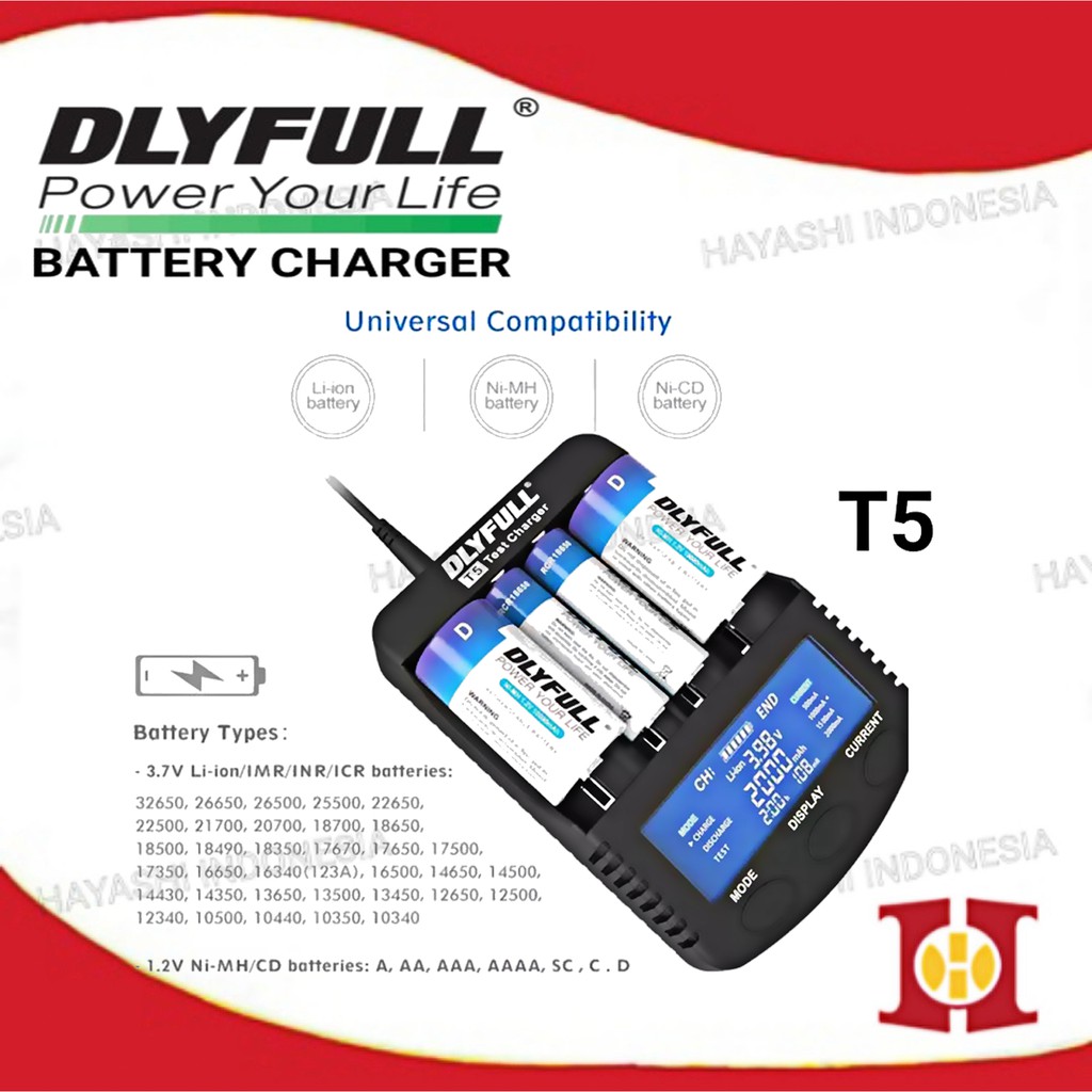 Smart Fast Charging Baterai Charger Cas Batre AA AAA 18650 Li-Ion