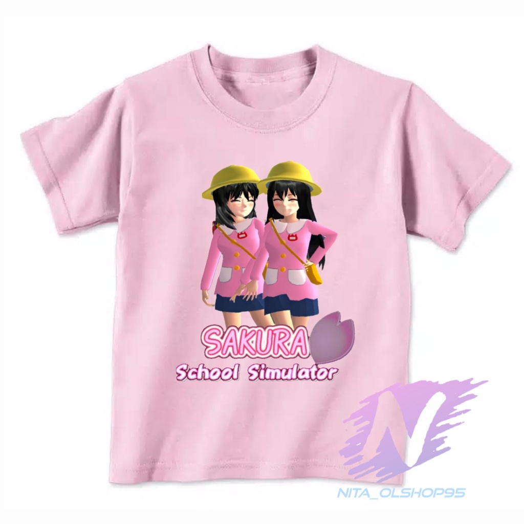 kaos sakura school simutalaor kaos anak karakter sakura terbaru