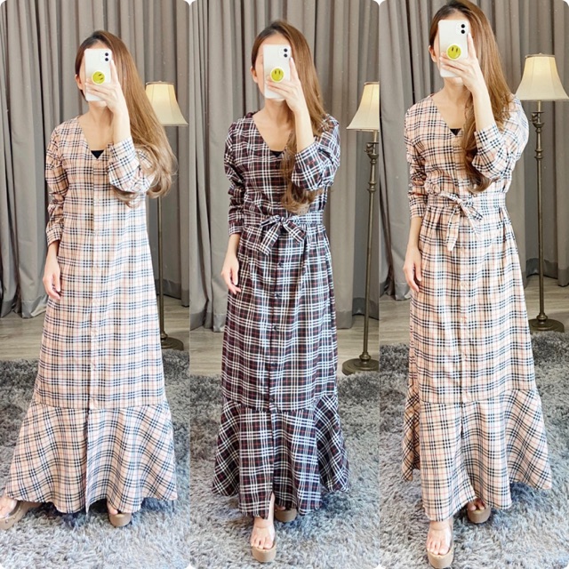 Gamis muslim / gamis kotak / gamis casual