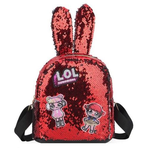 GI 0666 RISCE TAS RANSEL ANAK LOL SEQUIN TELINGA PANJANG IMPORT WANITA CEWEK PEREMPUN JAKARTA