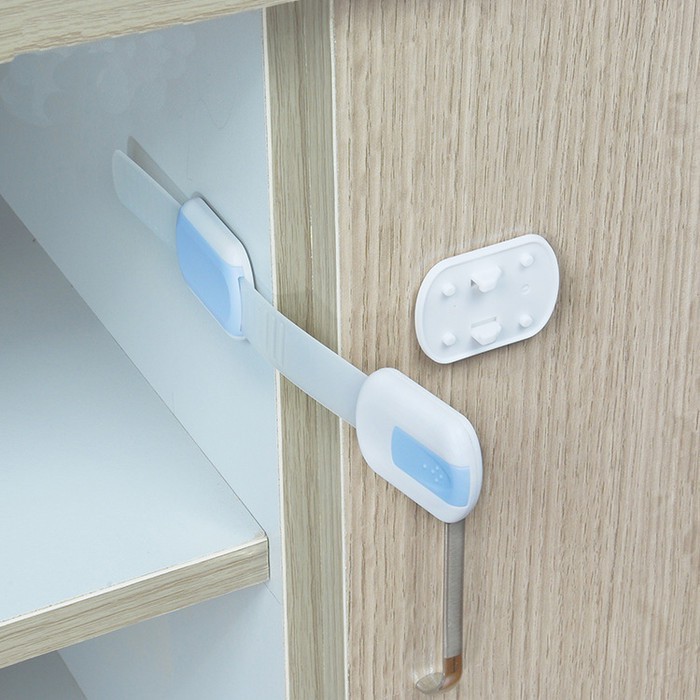KTMSTORE Pengaman lemari laci pintu perabotan Pengait Laci Safety Lock Mika BB-44 KODAKI