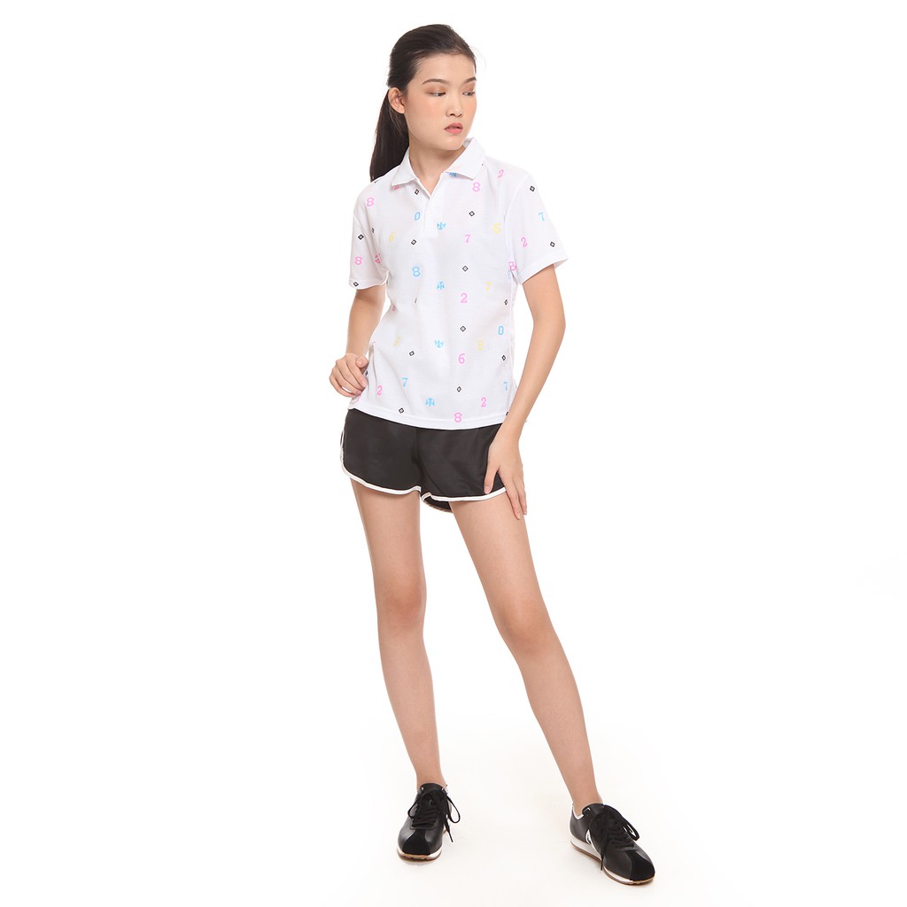 Kaos Polo lengan Pendek Wanita gaya Korea printing - XSHOP Fiti