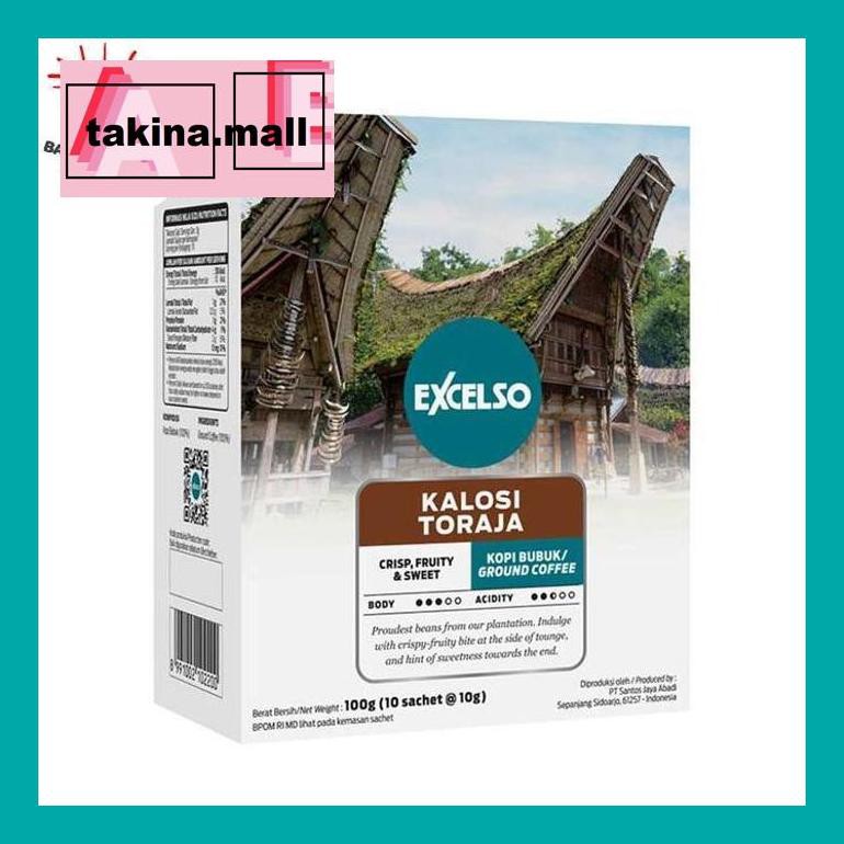 

Koptakk0 Excelso Kalosi Toraja - Folding Box (10 Sch X 10Gr) Tak05Sc