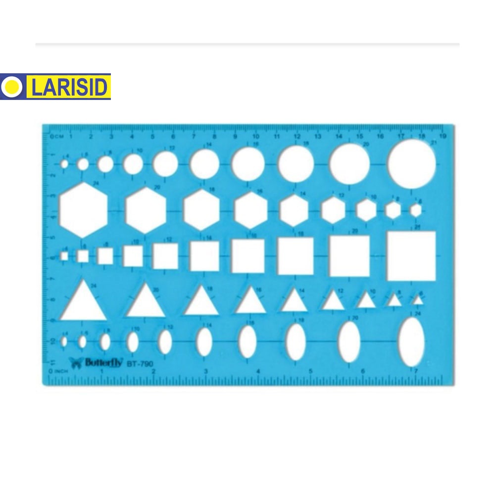 

PENGGARIS BANGUN DATAR BUTTERFLY BT-790