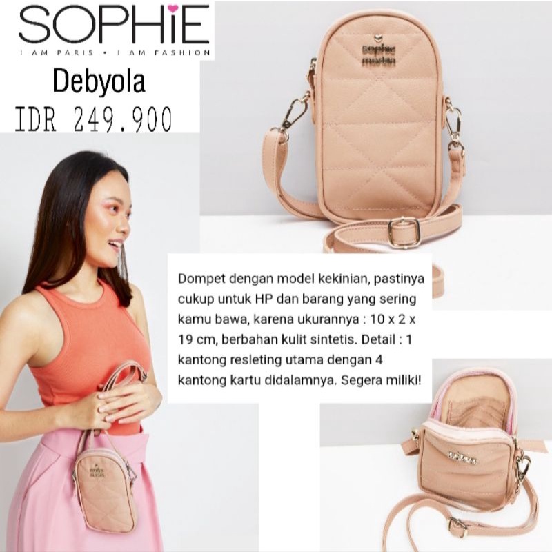 DOMPET DEBYOLA SOPHIE MARTIN TAS HP WANITA SOPHIE MARTIN PARIS TAS HP TERBARU 2021 PROMO MURAH