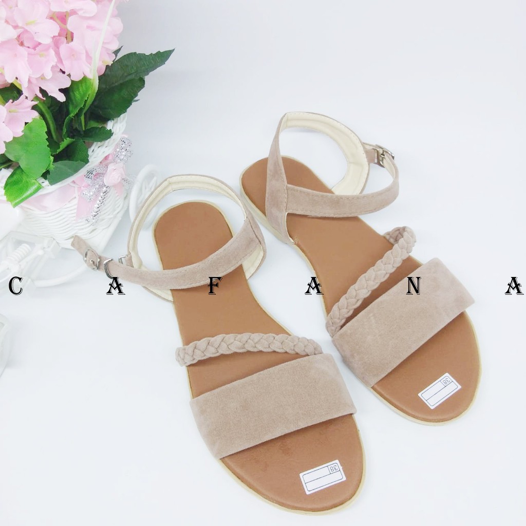 Sandal Wanita Slop Kepang SDL113