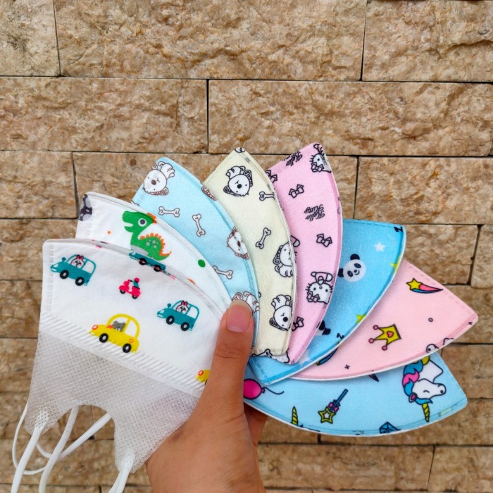 MASKER ANAK I-CARE DUCKBILL MASK KIDS ICARE ISI 25 PCS - DINO PUTIH