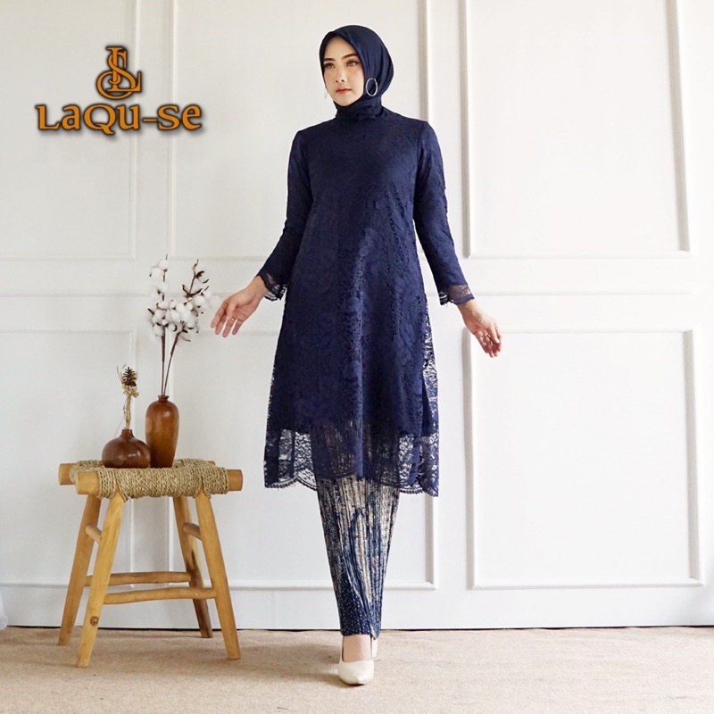 Pakaian Setelan Kebaya Long Tunik Panjang Gayatri Murah Berkualitas Premium By Laquse_kebaya2