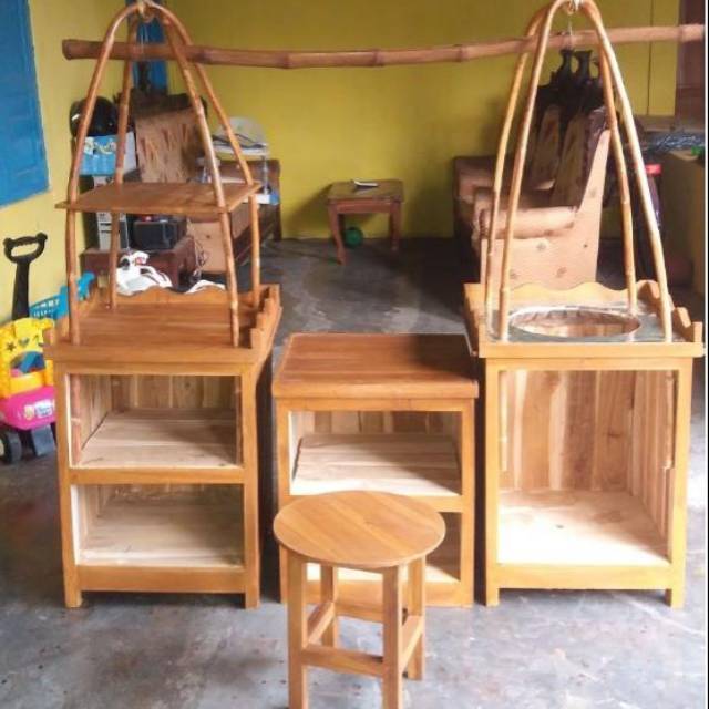 Gerobak angkringan pikul atau gerobak soto pikul gratis ongkir jabodetabek