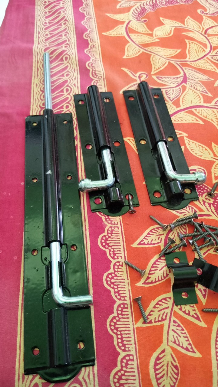 Grosir Grendel Hitam / Grendel Plat Dobel / Grendel Jendela Dan Pintu Murah