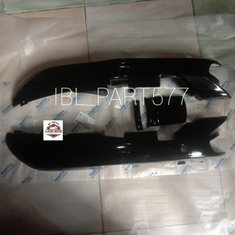 Cover Body Honda Grand Astrea Sabit Legenda kanan kiri polos hitam