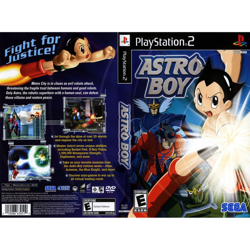 Kaset PS2 Game Astro Boy