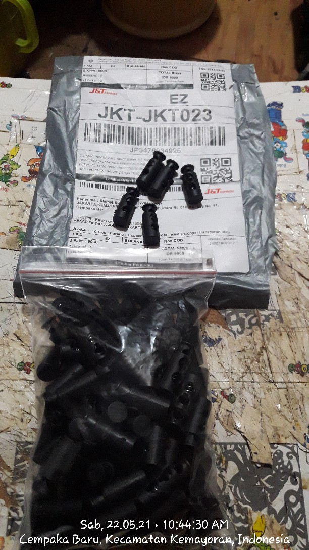 Stopper Kecil Untuk Tali Elastis Stopper Transparan Atau Bening Dan Hitam