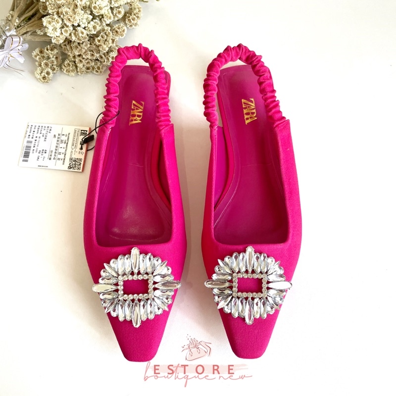 ZR Diamond Jeans Flat Shoes
