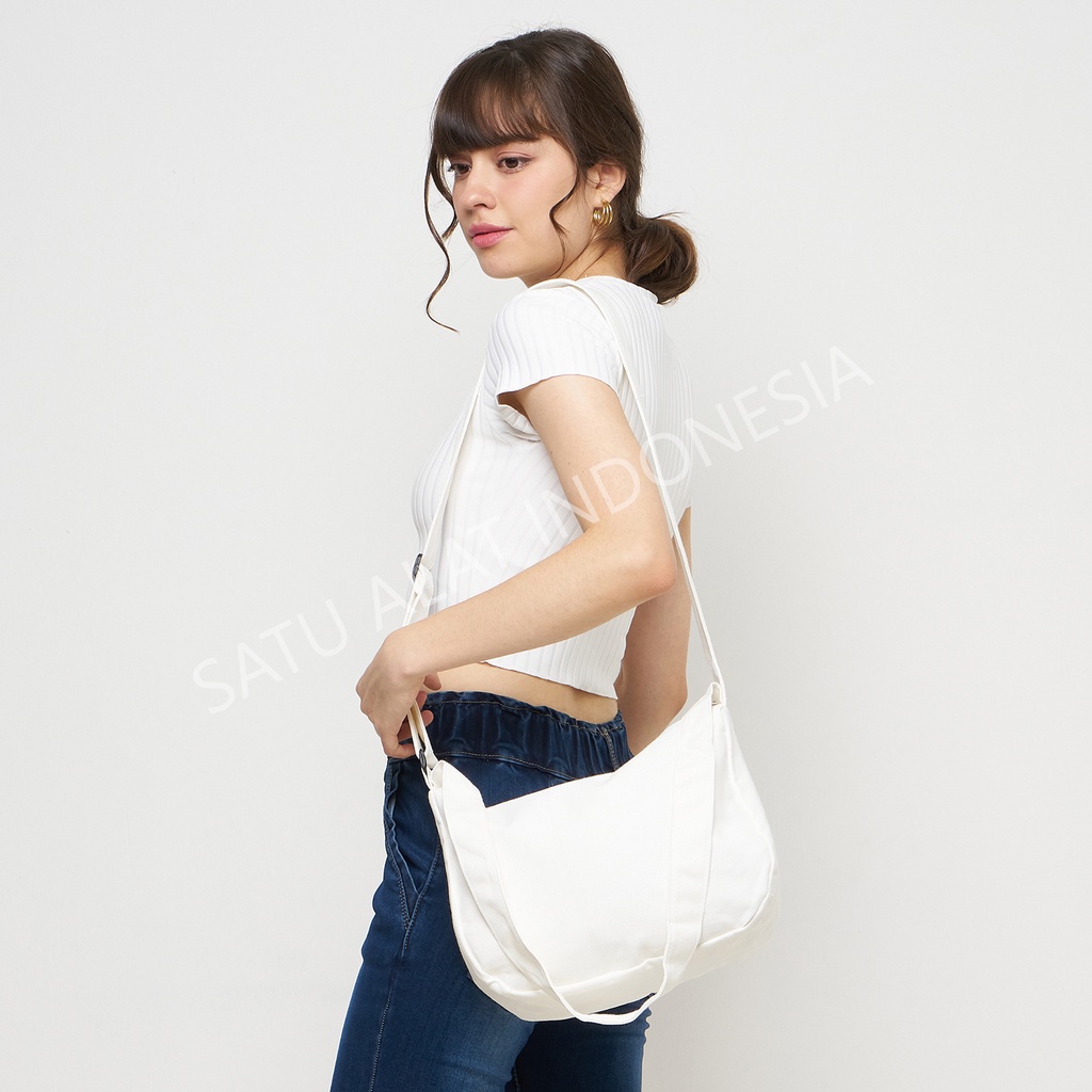 SATU ALAT Tas Selempang MAHALINI 100% Canvas Premium Tebal Tas Kanvas