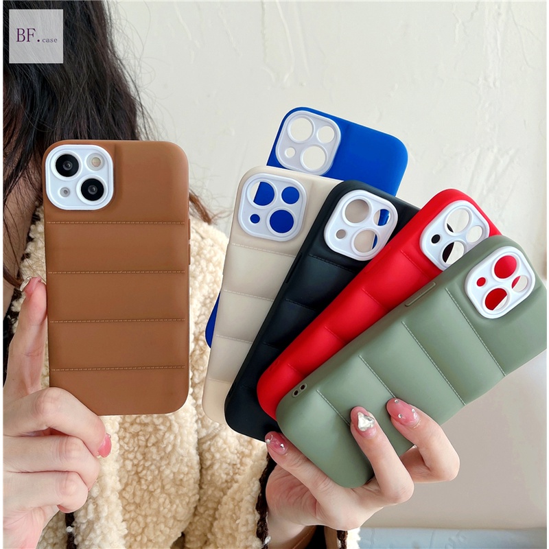 (2 In 1) Soft Case Tpu Motif Jaket Down Jacket Untuk Iphone 13 12 11 Pro Max X Xr Xs Xsmax 7plus