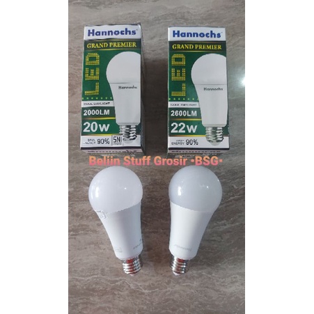 Lampu LED Hannochs GRAND PREMIER Hemat Energi 20 Watt, 22 Watt - Cahaya Putih