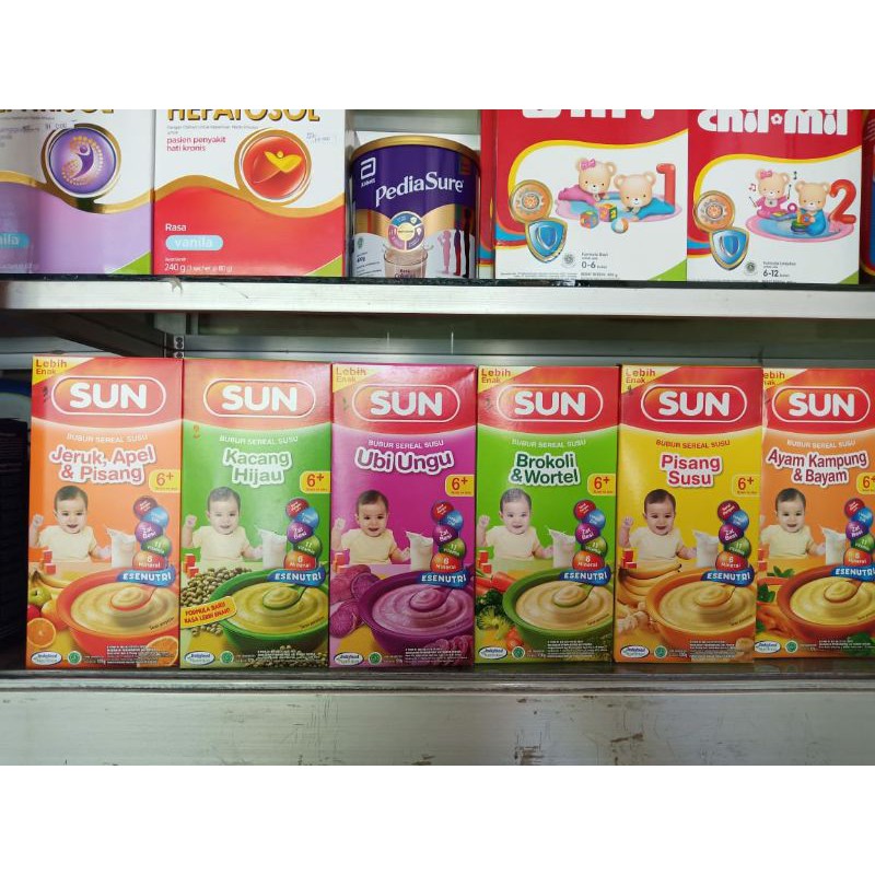 SUN - BUBUR SEREAL SUSU - 120g (6 Bulan Ke Atas)