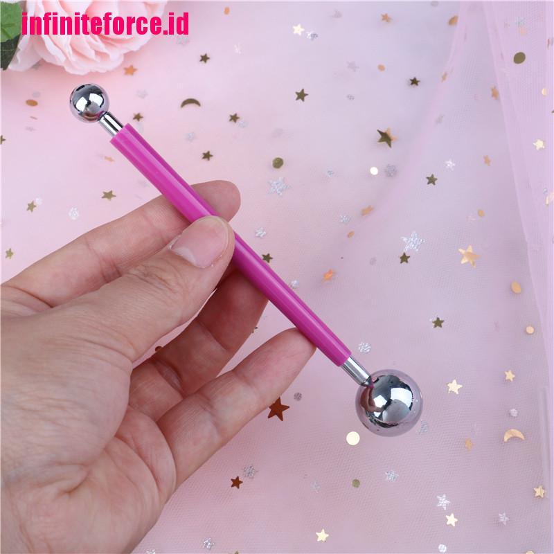 4 PCS Fondant Cake Decorating Pen Metal Ball Flowers Sugar Craft Modelling Tools