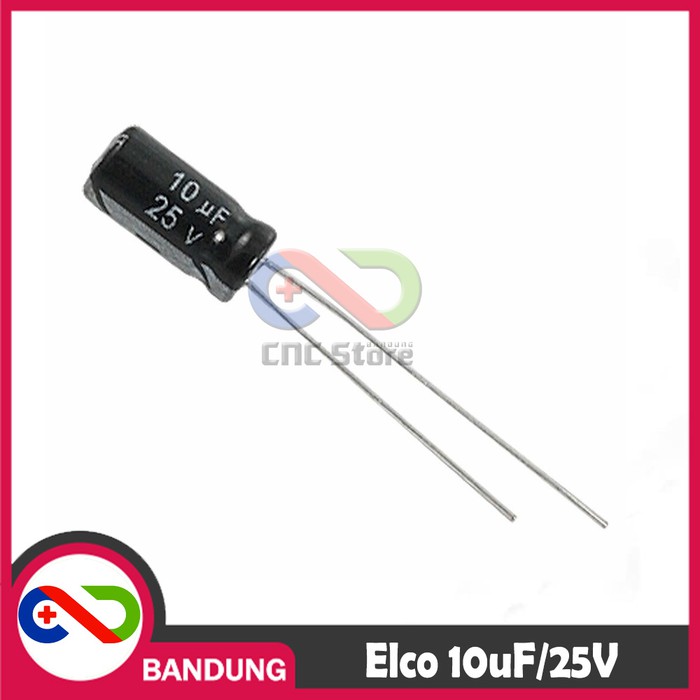 CAPACITOR ELECTROLYTIC ELCO KAPASITOR ELEKTROLIT ELKO 10UF 10UF/