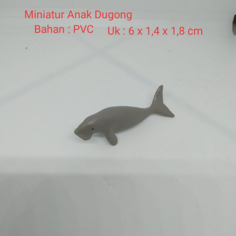 Miniatur Anak Dugong Figure Dugong Ukuran S