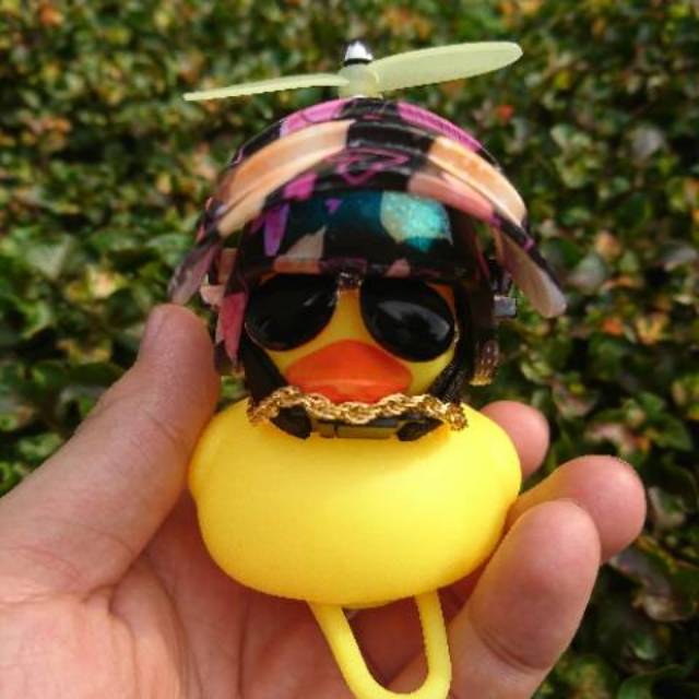 Bebek helm berbaling-baling fullset kacamata kalung bebek stang motor dengan led japstyle caferacer