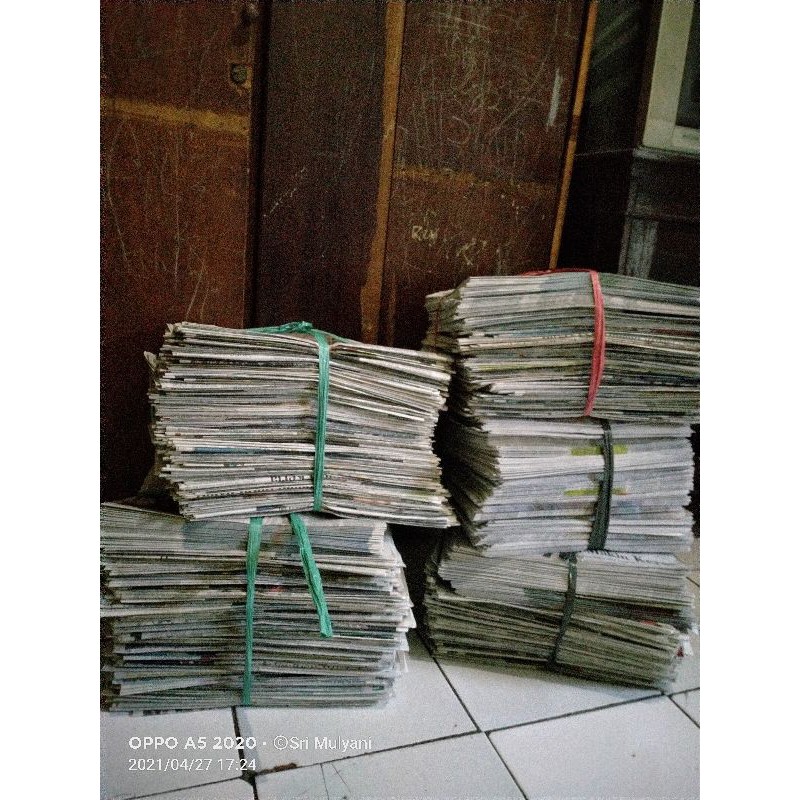 koran bekas seperti baru