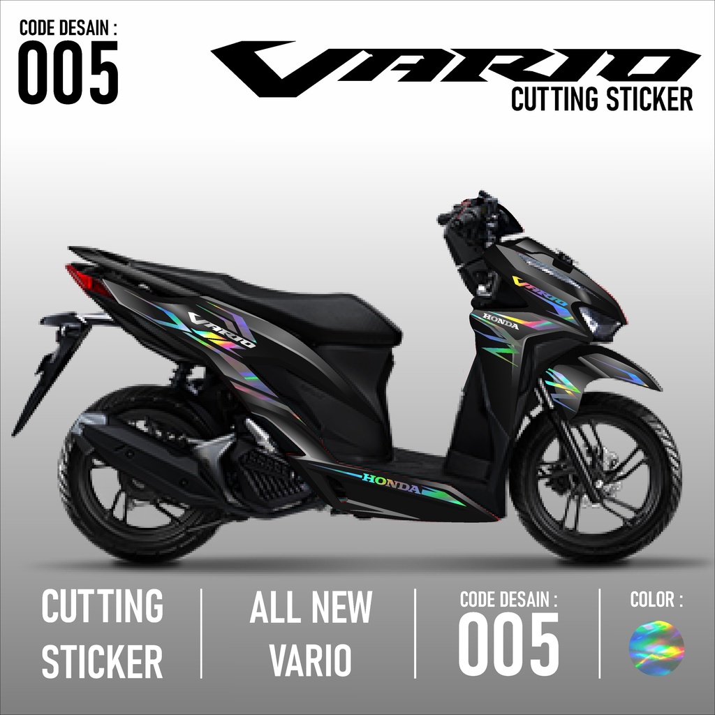Cutting Sticker Honda Vario 125 & 150 Skotlet Sticker Striping Lis Variasi Cutting Sticker Vario New