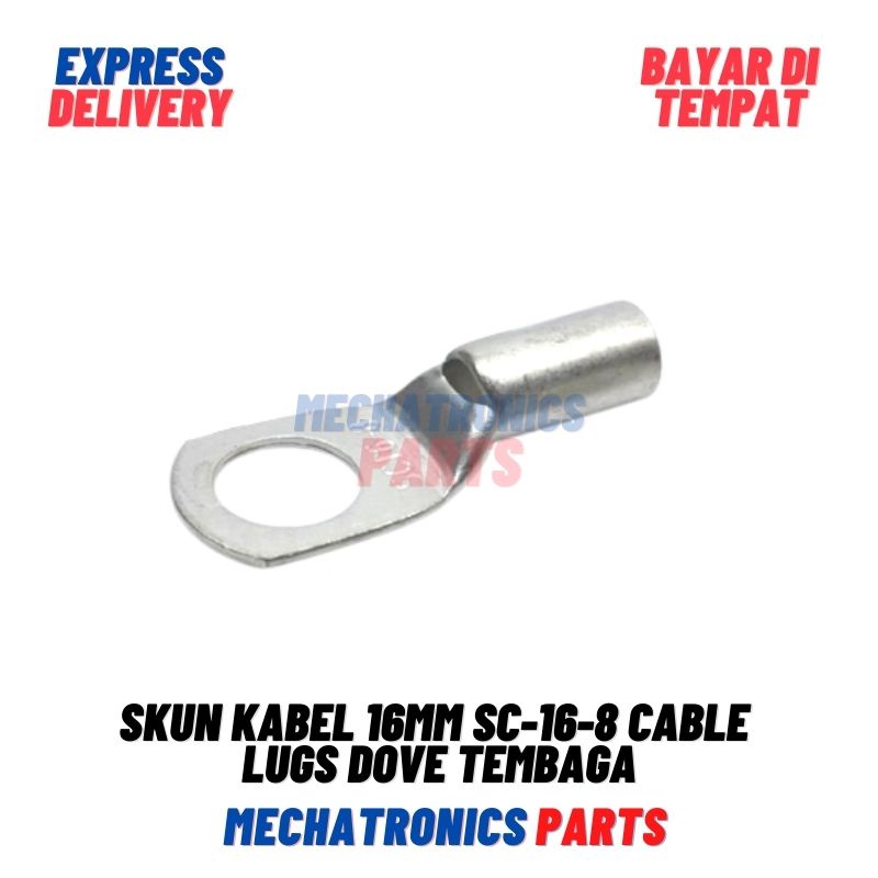 Skun Kabel 16mm SC-16-8 Cable Lugs Dove Tembaga