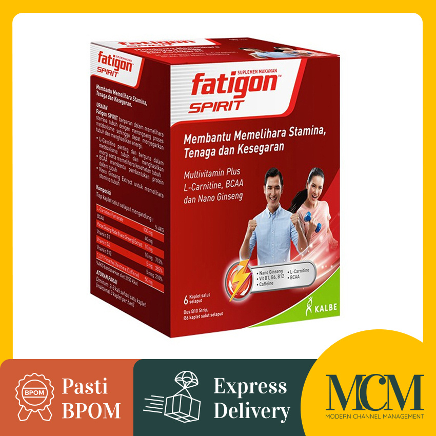 Suplemen Mutivitamin - Fatigon Spirit - 60 Kaplet