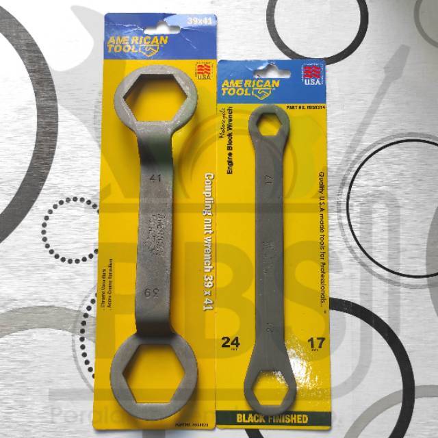 paket kunci 39 x 41 AMERICAN TOOLS + kunci 17 x 24. PAKET KUNCI CVT. Kunci cvt. Kunci-kunci