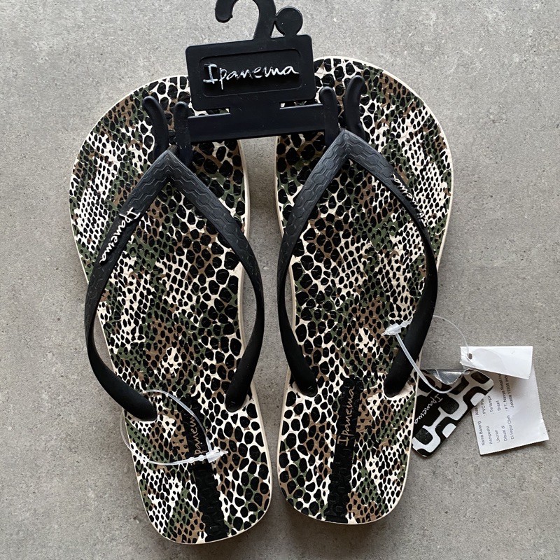 SANDAL JEPIT FLIPFLOP WANITA IPANEMA EVERYDAY FEM-Beige / Black