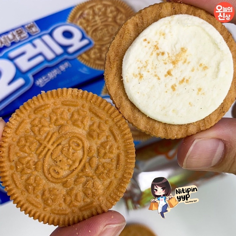 [ENAK] Korean OREO CINNAMON BUN Flavour Sandwich Cookies - Oreo Korea Best Seller rasa Kue Cinnamon Gula (80gr)