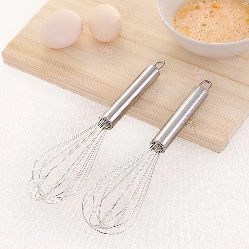 Stainless Steel Balloon Wire Whisk Egg Beater Mixer Kitchen Baking Utensil 