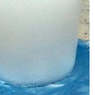 

☆ Plastik bubble wrap (62.5cm x50 m） - Putih ❁