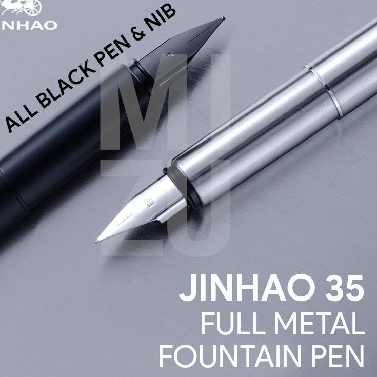 

Obral Terbatas JINHAO 35 Sleek Full Metal Fountain Pen Stainless Steel Iridium Nib