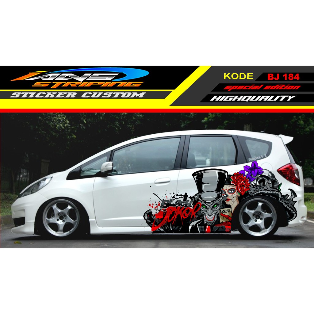 VARIASI STIKER HONDA JAZZ / STICKER HONDA JAZZ / STICKER DECAL MOBIL JAZZ / DECAL STICKER MOBIL