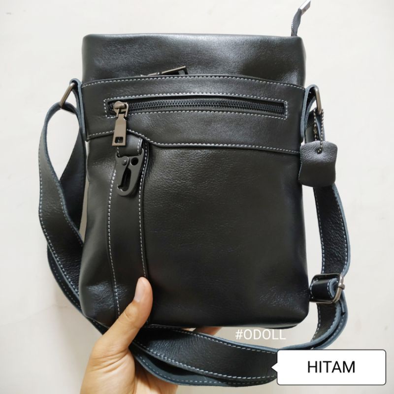 Tas Selempang Pria Kulit Asli Keren Dan Elegan