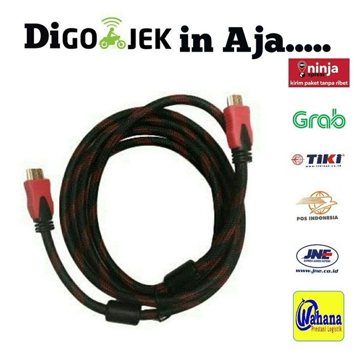 Kabel HDMI 3 Meter Gold Plated Import