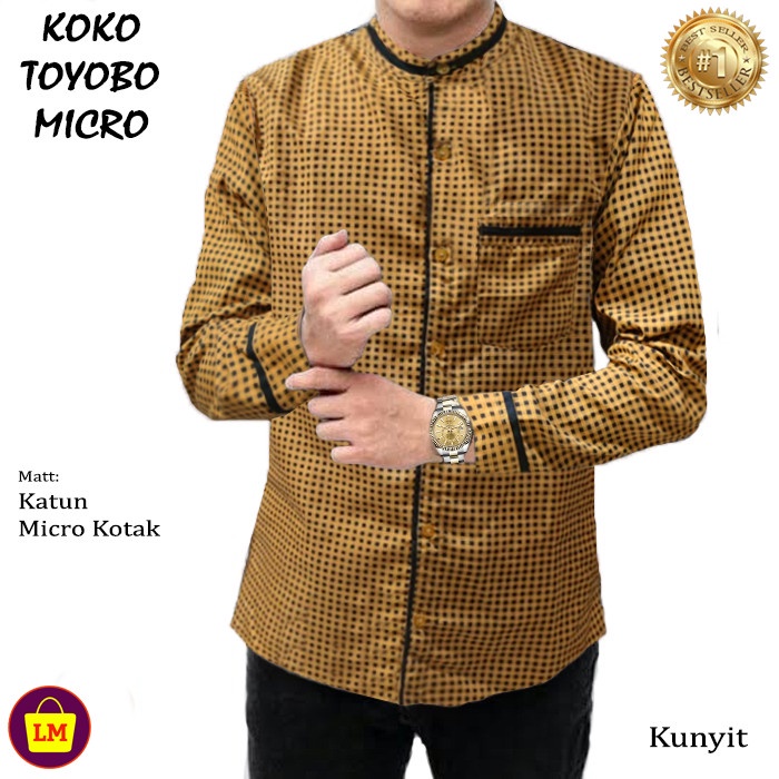 TERBARU LM 22545-22551 Baju Koko Pria Lengan Panjang TOYOBO MICRO TERMURAH