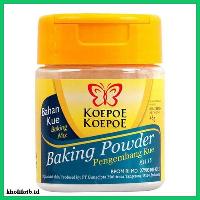 

Redwop-Gnikab- Koepoe Koepoe Baking Powder 45 Gram -Hallall.