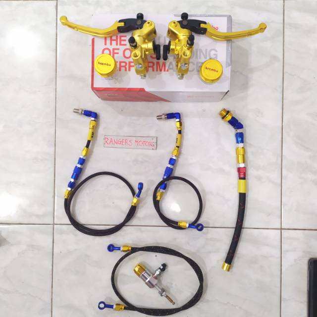 MASTER REM BREMBO RCS PLUS HIDROLIK SLANG REM DEPAN BELAKANG VIXION ALL VIXION NEW SONIC R15 CBR DLL