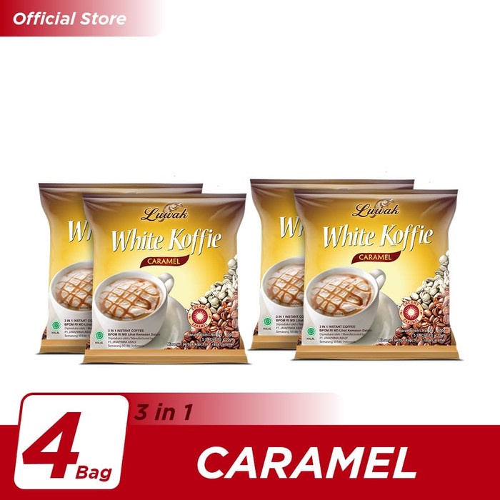 

201ggffg Kopi Luwak White Koffie Caramel Bag 5X20Gr - 4 Pcs Ds20X11