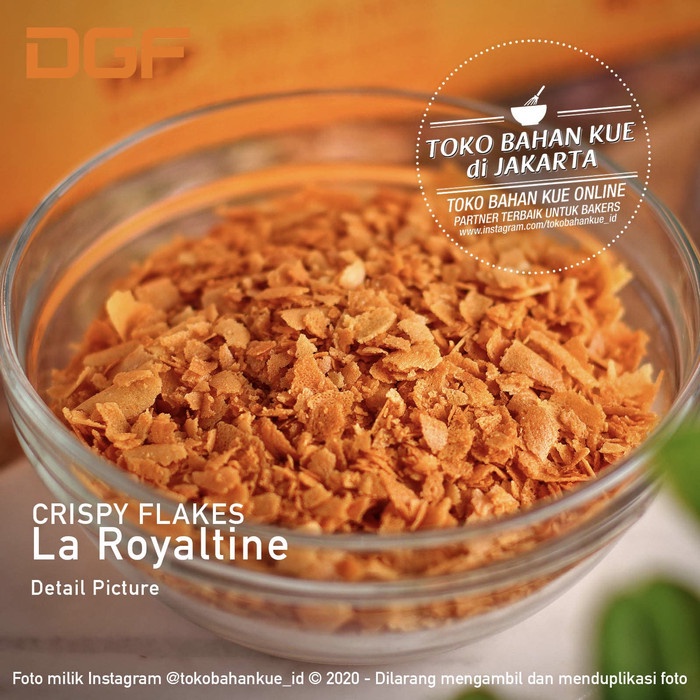 

Jual Dgf La Royaltine Crunchy Flakes 500Gr Waffle Crunch Remah Cake Topping